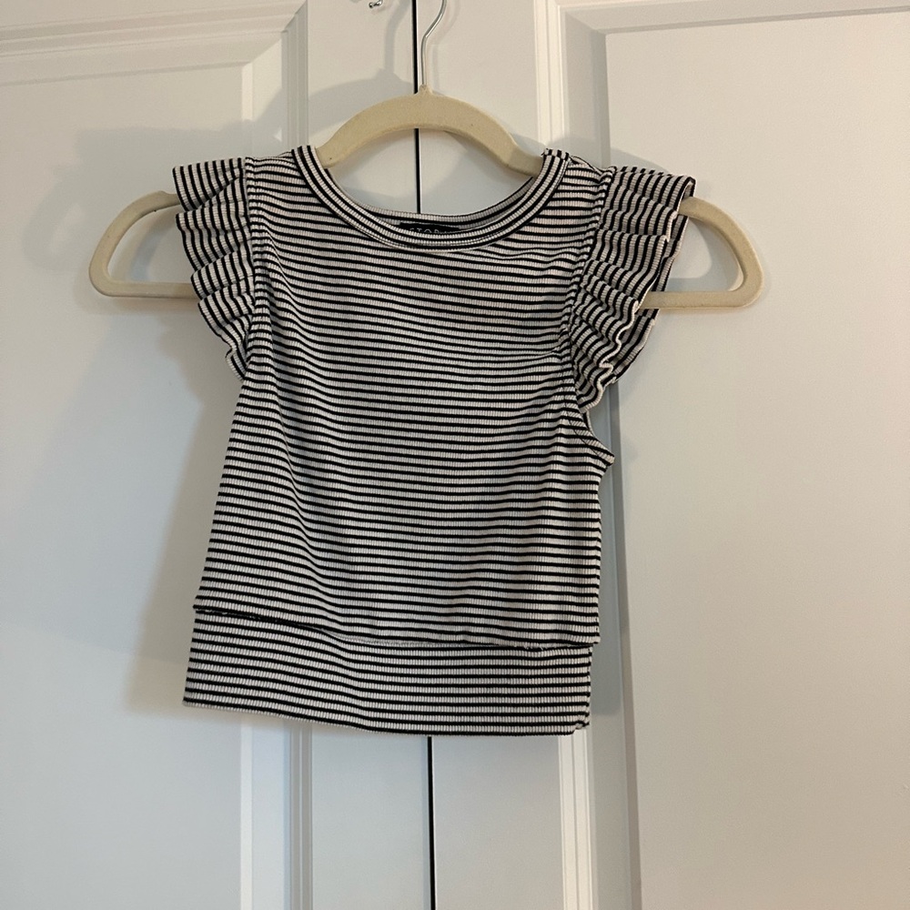 Striped Crop Top with fun sleeves